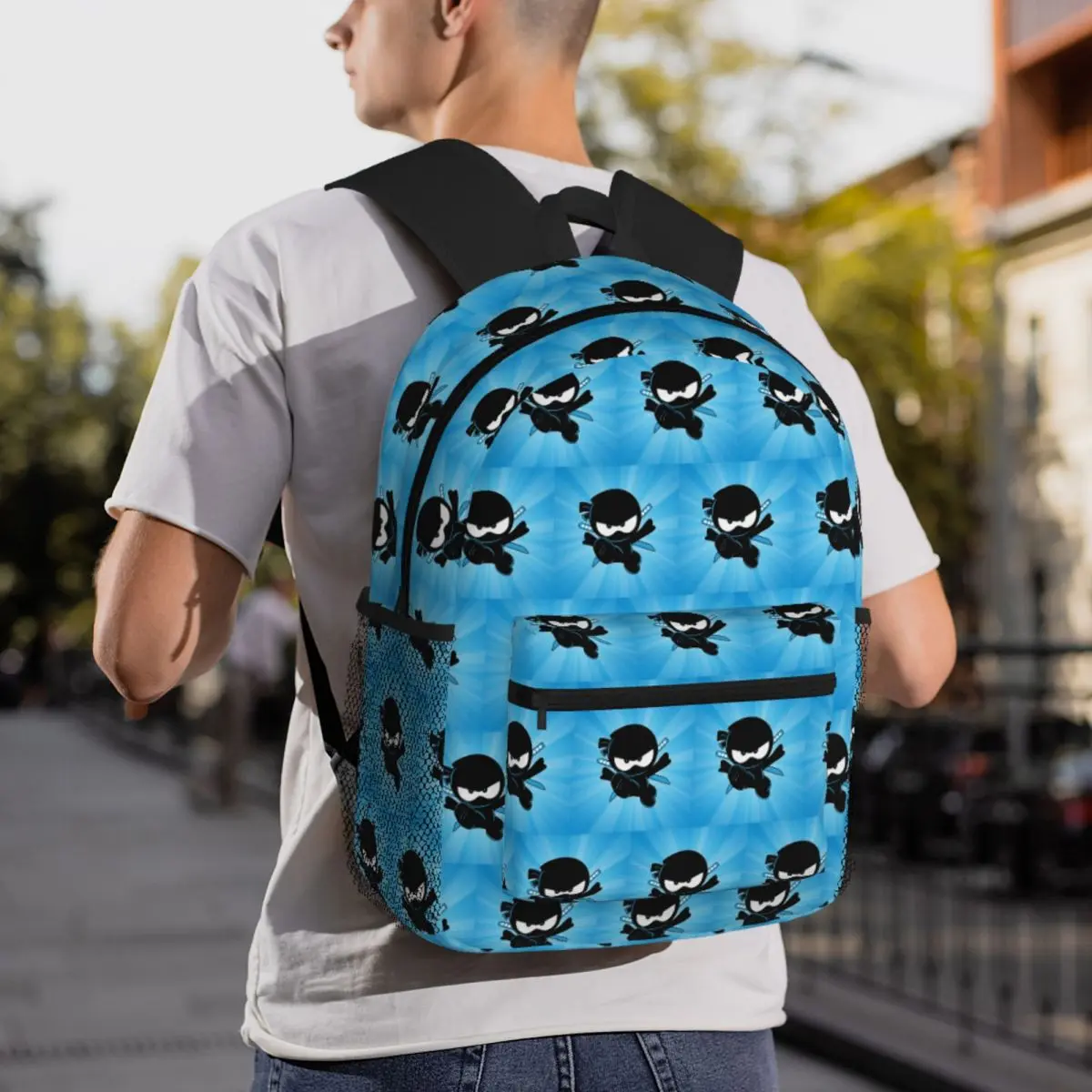 Ninja Kidz Student Backpack School Bag Hiking Travel Daypack for Boys Girls Fashion Bookbag Shoulder Bags