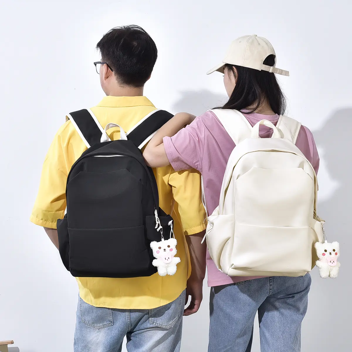 Men's And Women's 15.6-inch Simple Stylish Backpack,Large-capacity Backpack, Lightweight And Durable Leisure Backpack