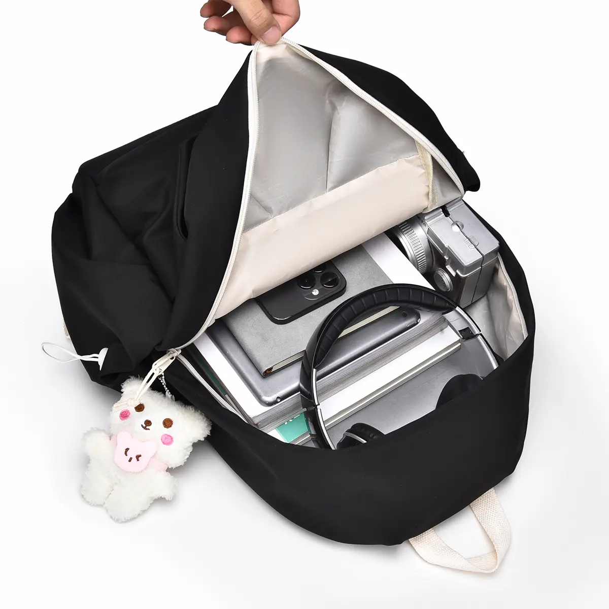 Men's And Women's 15.6-inch Simple Stylish Backpack,Large-capacity Backpack, Lightweight And Durable Leisure Backpack