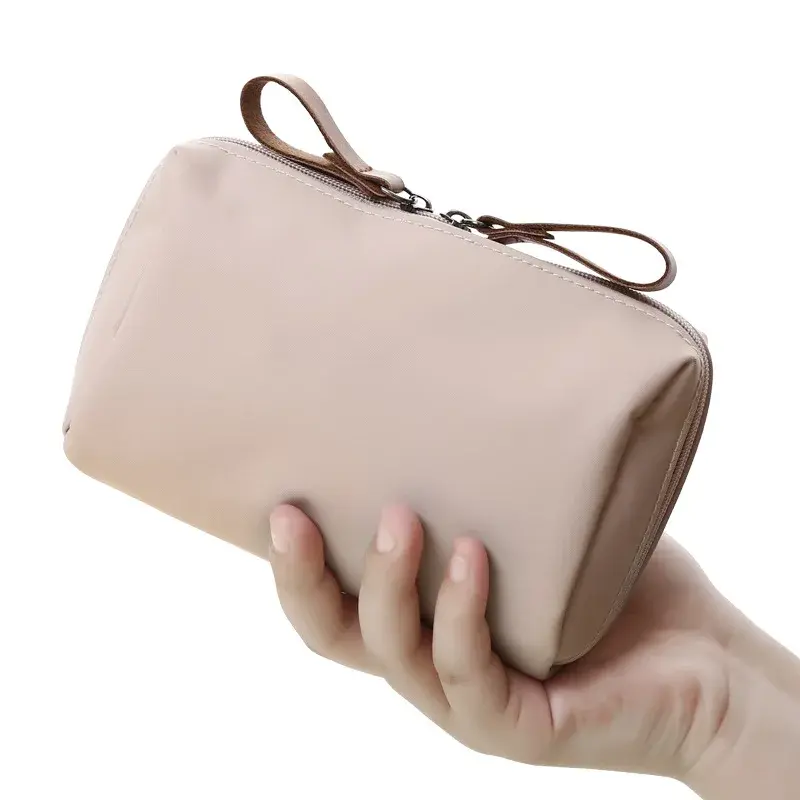 Multiple Colors Dacron Travel Storage Bag Partitioned Cosmetic Pouch Handbag Lipstick Pack Waterproof Large Capacity Makeup Bag