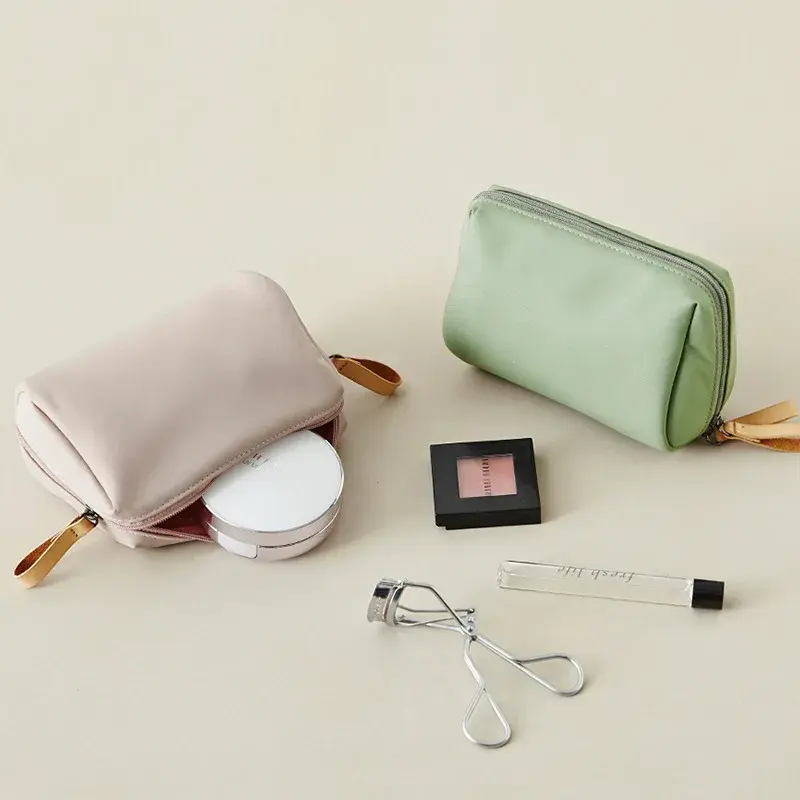 Multiple Colors Dacron Travel Storage Bag Partitioned Cosmetic Pouch Handbag Lipstick Pack Waterproof Large Capacity Makeup Bag