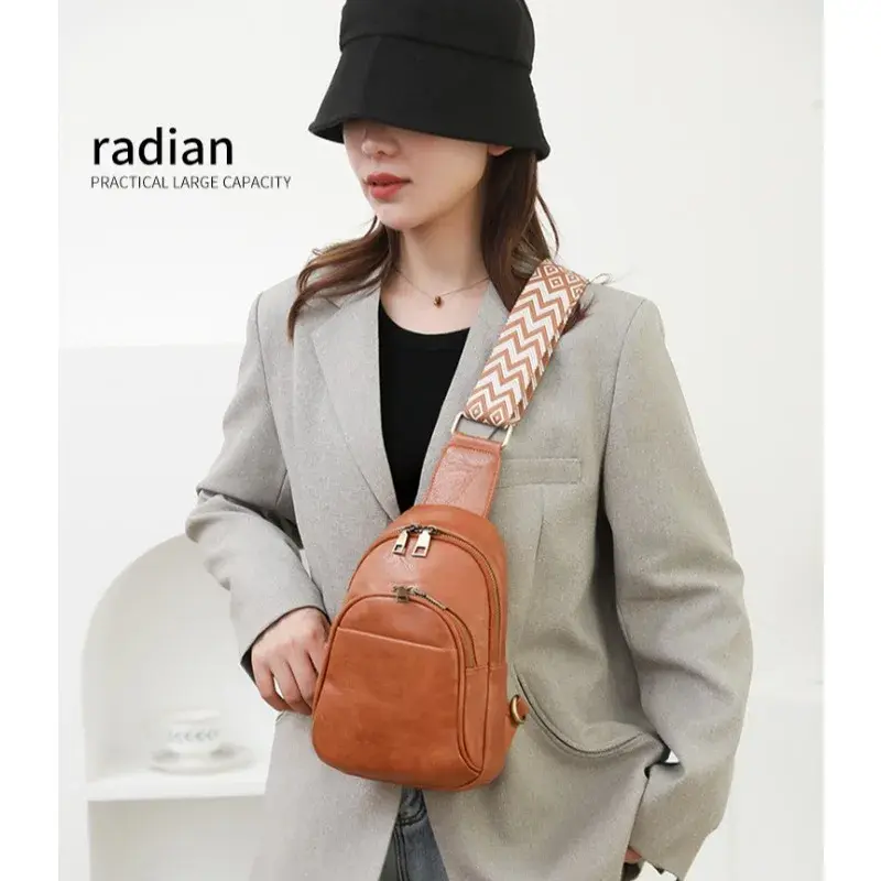 Sling Bag for Women Shoulder Tote Blet Bags Backpack Pack Travel Purse Leather Chest Daypack Crossbody Backpack Sports Hiking