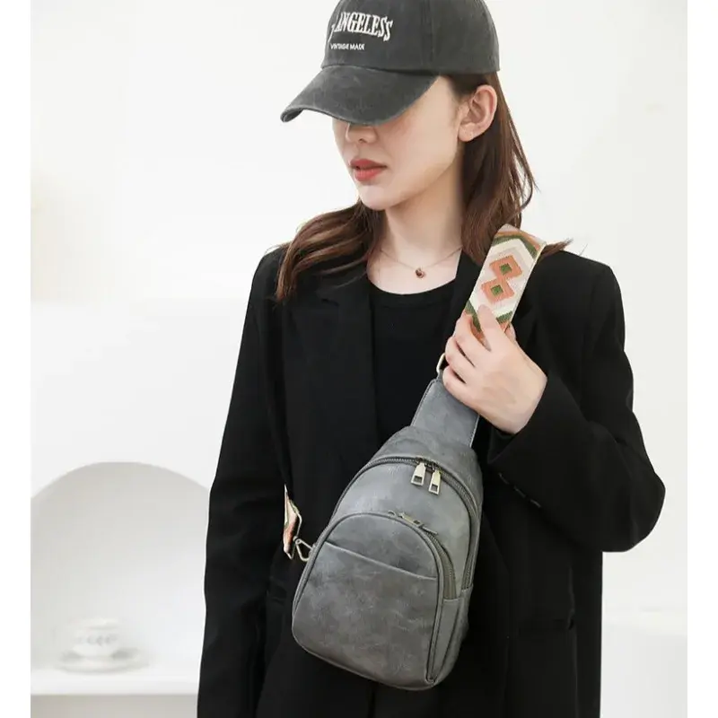 Sling Bag for Women Shoulder Tote Blet Bags Backpack Pack Travel Purse Leather Chest Daypack Crossbody Backpack Sports Hiking