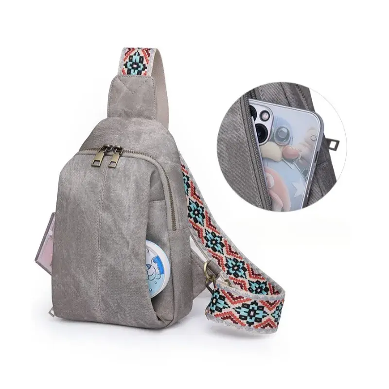 Crossbody Casual Small Sling Backpack Sling Bag for Women Men Chest Bag Daypack Rucksack for Outdoor Travel Sport Running Hiking