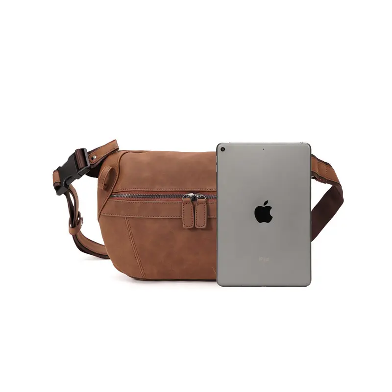 Anti Theft Fashion Small Chest Bag Sports Cycling Oblique Span Crossbody Shoulder Bag New Retro Men's Large-capacity Fanny Pack