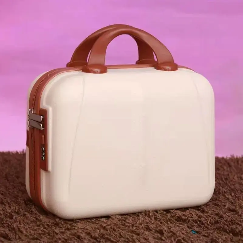 Large Capacity Portable Lightweight Luggage Case Female Zipper Lock Cosmetics Case Storage Bag Boarding Luggage Mini Suitcase