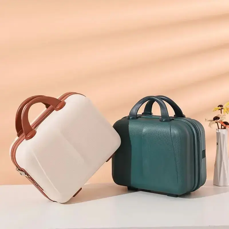 Large Capacity Portable Lightweight Luggage Case Female Zipper Lock Cosmetics Case Storage Bag Boarding Luggage Mini Suitcase
