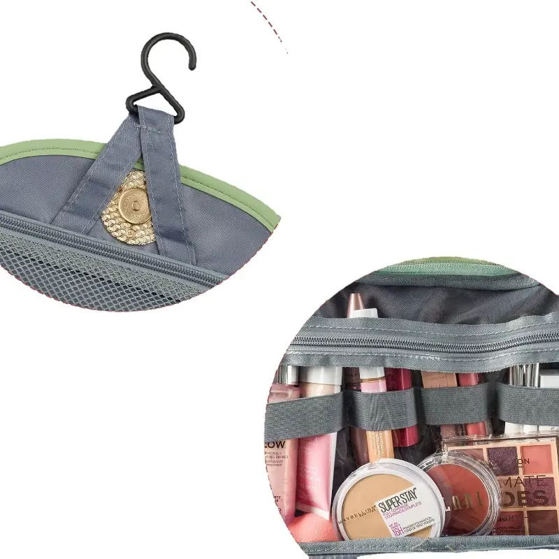 Toiletry Bag Hanging Travel Organizer for Women Multifunctional Makeup Cosmetic Case for Toiletries Accessories Water-resistant