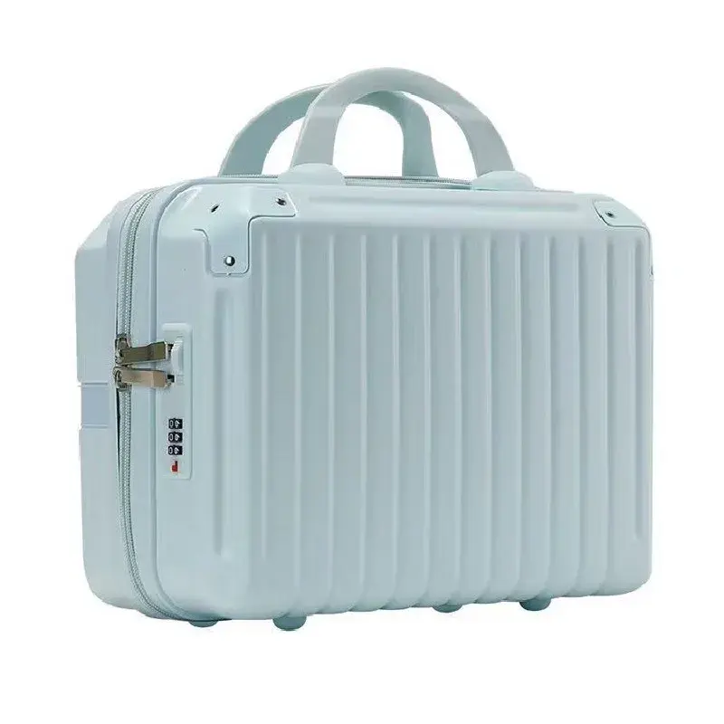 16 Inch Large Capacity Portable Lightweight Luggage Case Female Zipper Lock Cosmetics Storage Bag Small Boarding Mini Suitcase
