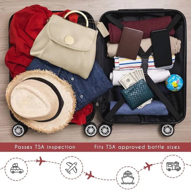 Toiletry Bag Hanging Travel Organizer for Women Multifunctional Makeup Cosmetic Case for Toiletries Accessories Water-resistant