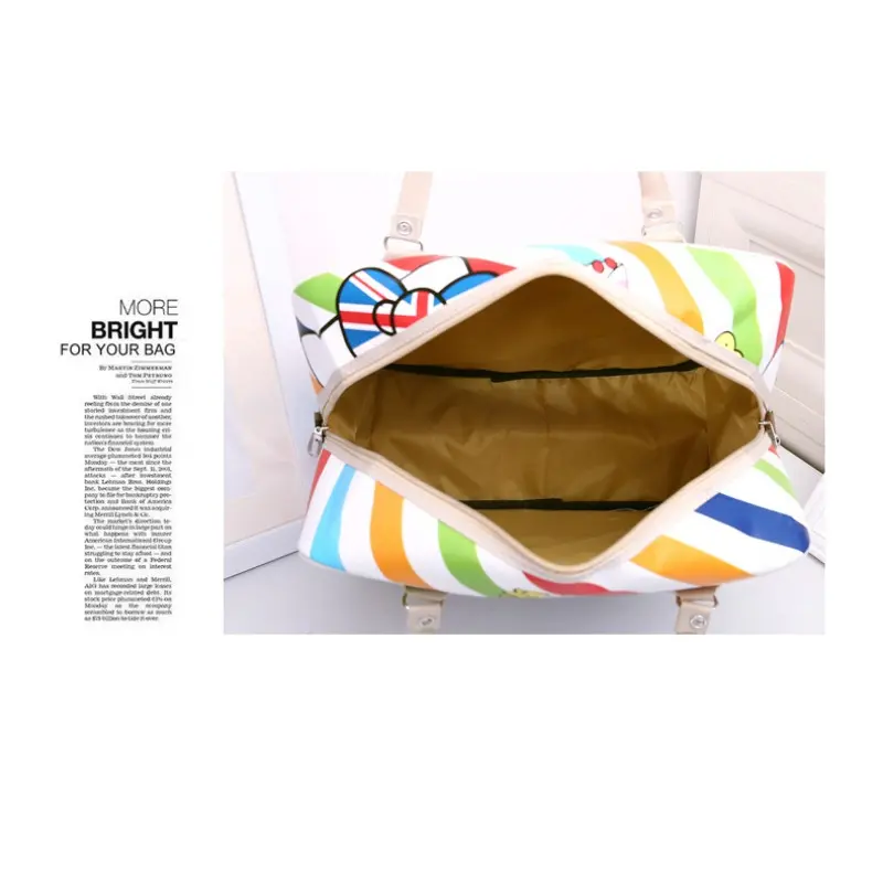 New Cartoon Waterproof Business Travel Clothing Storage Bag Men's Dual-purpose Boarding Bag Large Capacity Multi Luggage Handbag