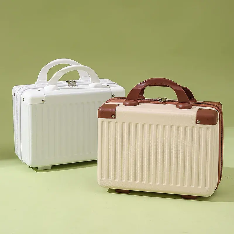 14-inch Makeup Cases Carry-on Hand Suitcase Cosmetic Bag Small Cabin Travel Mini Carrier Suitcase Storage Box Luggage for Women