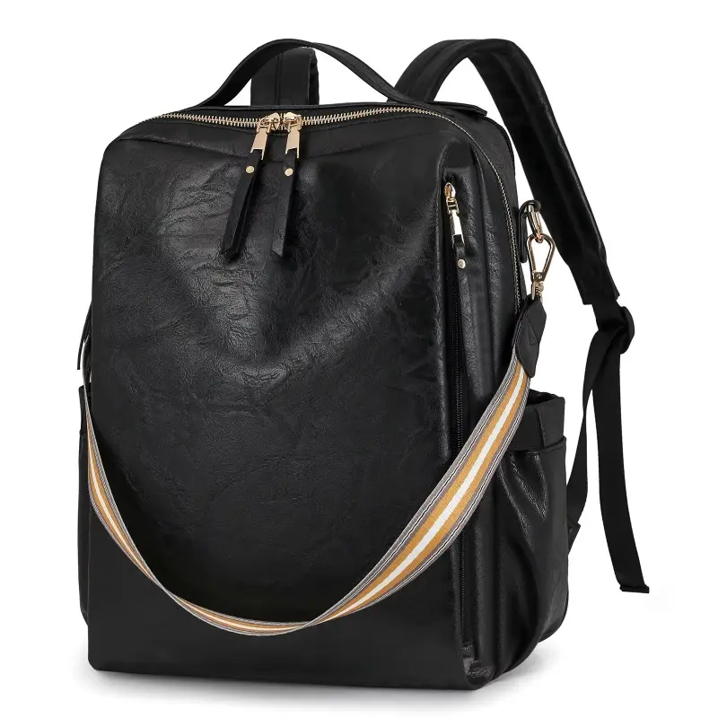 Backpack Purse for Women Waterproof PU Leather Backpack Anti-Theft Lightweight Fashion Multipurpose Travel Shoulder Bag Handbag
