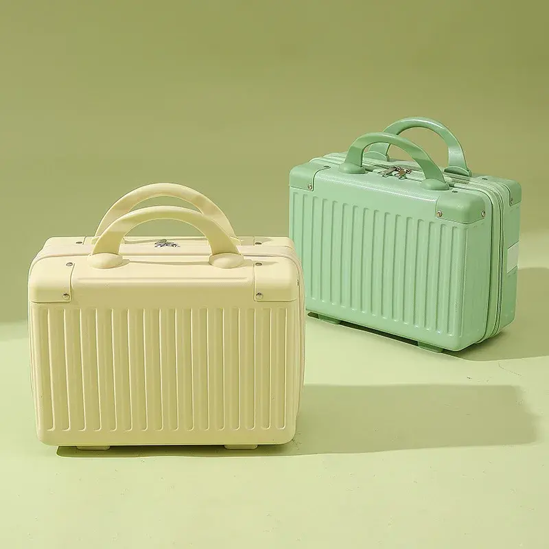 14-inch Makeup Cases Carry-on Hand Suitcase Cosmetic Bag Small Cabin Travel Mini Carrier Suitcase Storage Box Luggage for Women