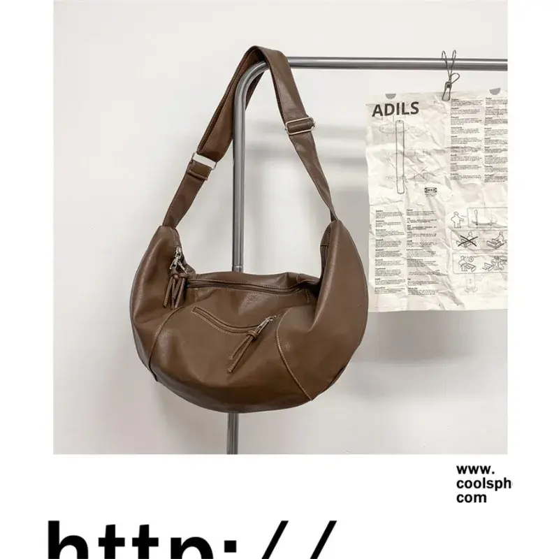 Large Capacity Men's Locomotive Riding Bag Personalized Cross-body Messenger Bag Underarm Shoulder Oblique Fitness Bag Casual