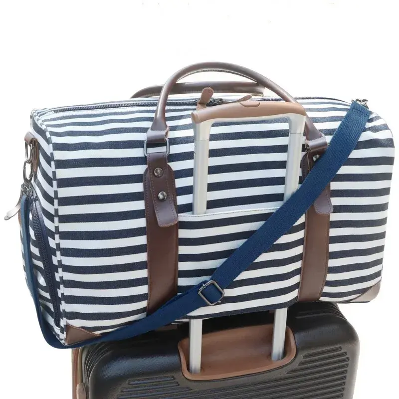 Convertible Garment Bag with Shoulder Strap Carry on Garment Duffel Bag for Men Women Suitcase Suit Large Travel Weekender Bags
