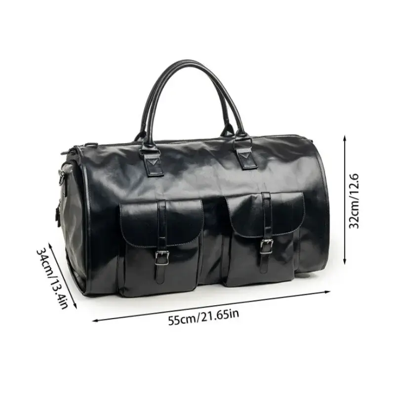 Garment Duffel Bag for Travel - Carry On Garment Bags Large Weekender Bag for Men Suitcase Business Foldable Hanging Luggage Bag