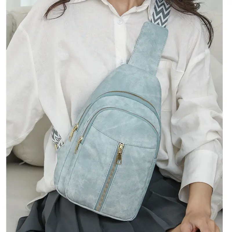 Womens Sling Bag Crossbody Bags for Women Vegan Leather Sling Backpack Daypack Pack Crossbody Purse for Hiking Travel Sports