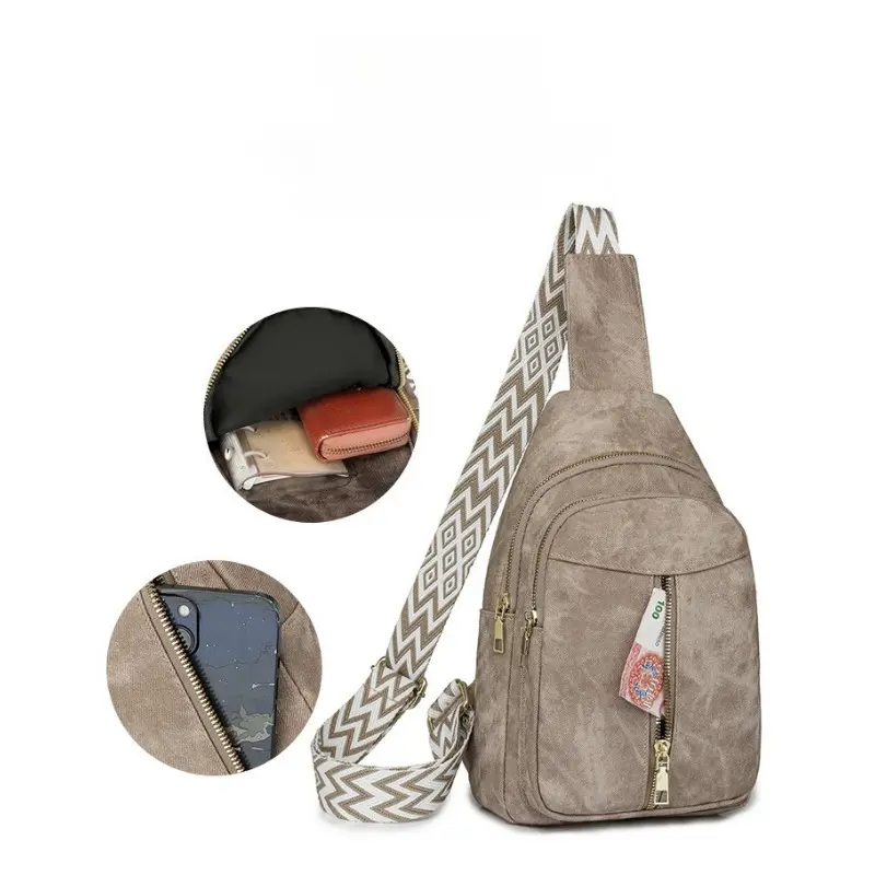 Womens Sling Bag Crossbody Bags for Women Vegan Leather Sling Backpack Daypack Pack Crossbody Purse for Hiking Travel Sports