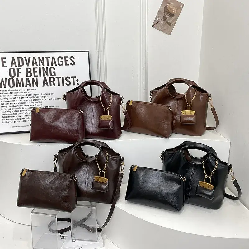 Crossbody Bags for Women Trendy PU Leather Hobo Fashion Travel Handbags with Adjustable Guitar Strap Shoulder Bucket Bags