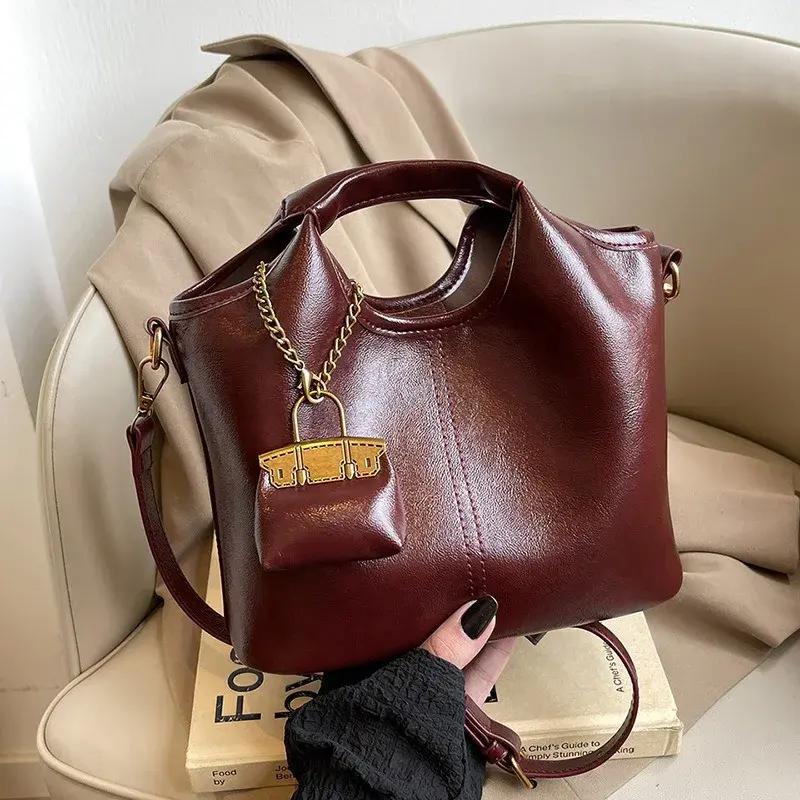 Crossbody Bags for Women Trendy PU Leather Hobo Fashion Travel Handbags with Adjustable Guitar Strap Shoulder Bucket Bags