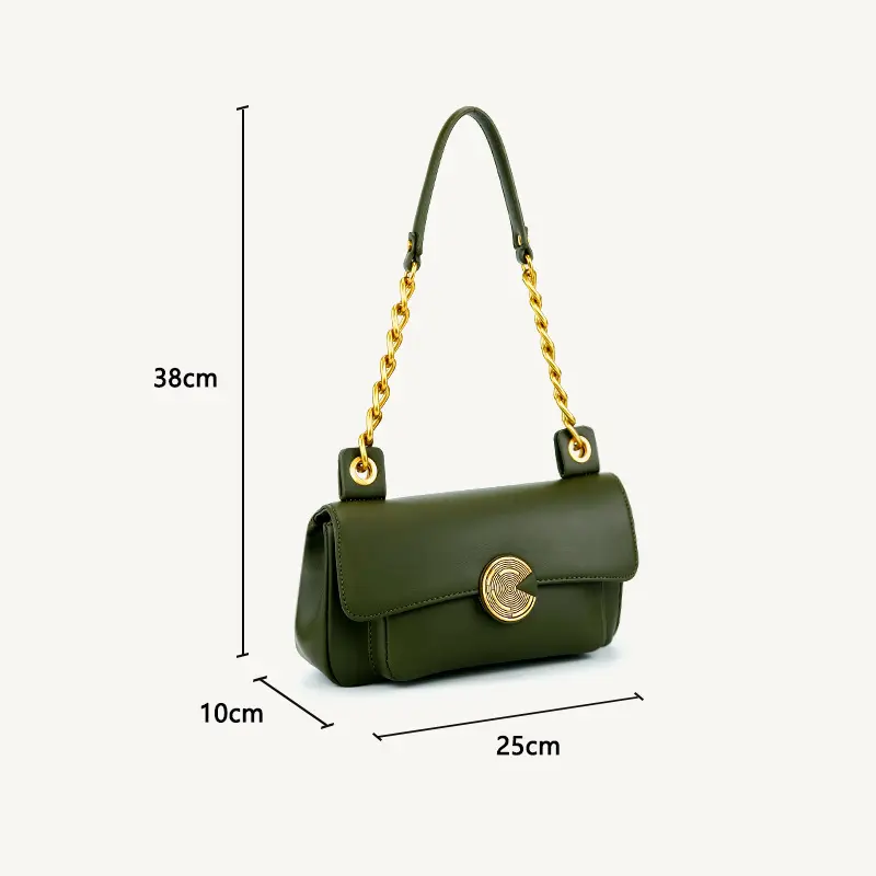 New Ladies Underarm Small Square Bag High Quality Simple Chain Luxury Designer Shoulder Casual Fashion Retro Handbag for Women
