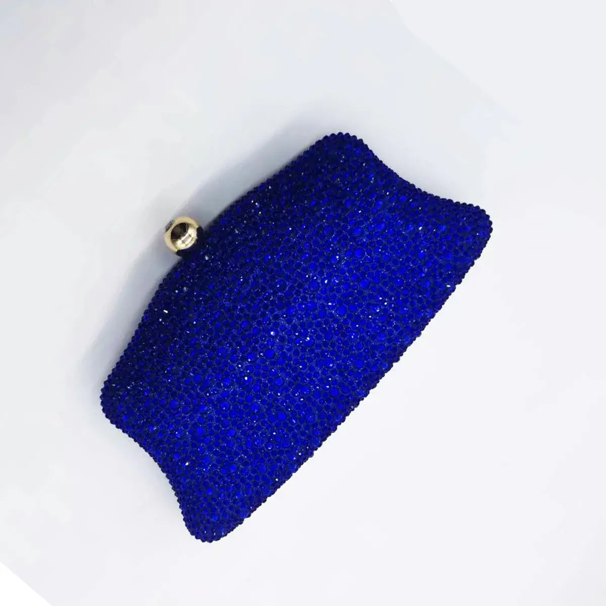 New Cross-Border Style Full-Diamond Handbag Nightclub Party Evening Dress Bag Blue Crystal Evening Banquet Bag