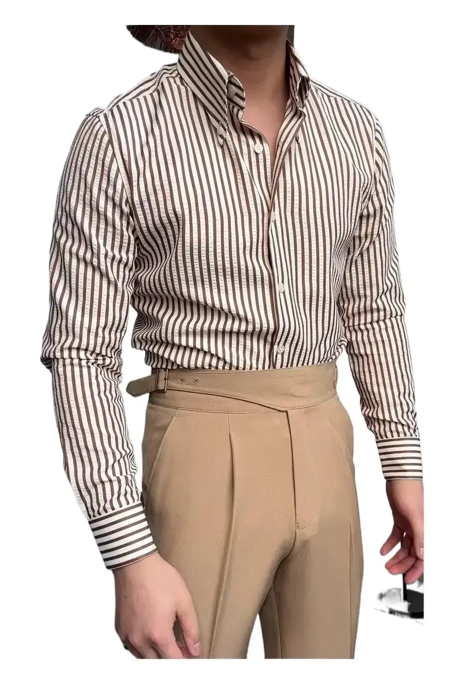 2024 Letter Long Sleeve Shirt Japanese Style Hong Kong Wind INS Loose Fit Shirt Men's Summer Trendy Versatile Casual Jacket