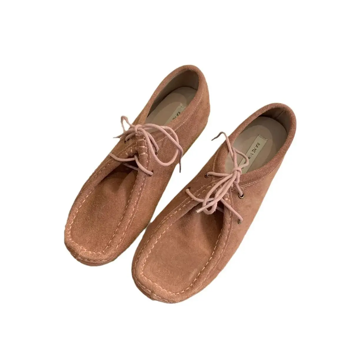 Vintage Style Genuine Leather Flat Shoes Women's Comfortable Casual Shoes Thick Sole Round Head Shoes British Style Short Boots