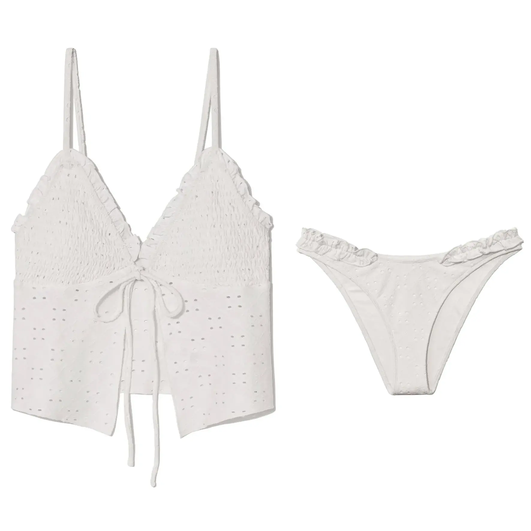 Sexy Korean Bikini Set Women's Triangle Split High-End Pure Desire Swimming Suit Cross-Border Vacation Swimsuit Female Model