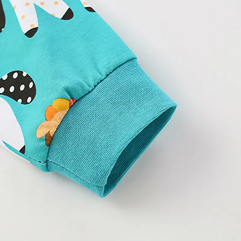 Girls Cotton Dresses Animal Long Sleeve Princess Dress Cartoon Kids Clothing  2-7 years