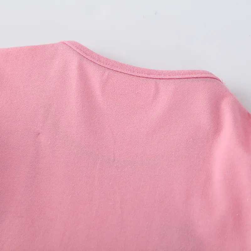Baby Girls Cute Pink Toddler Dress with Ruffled Sleeves & Insect - Flower Prints