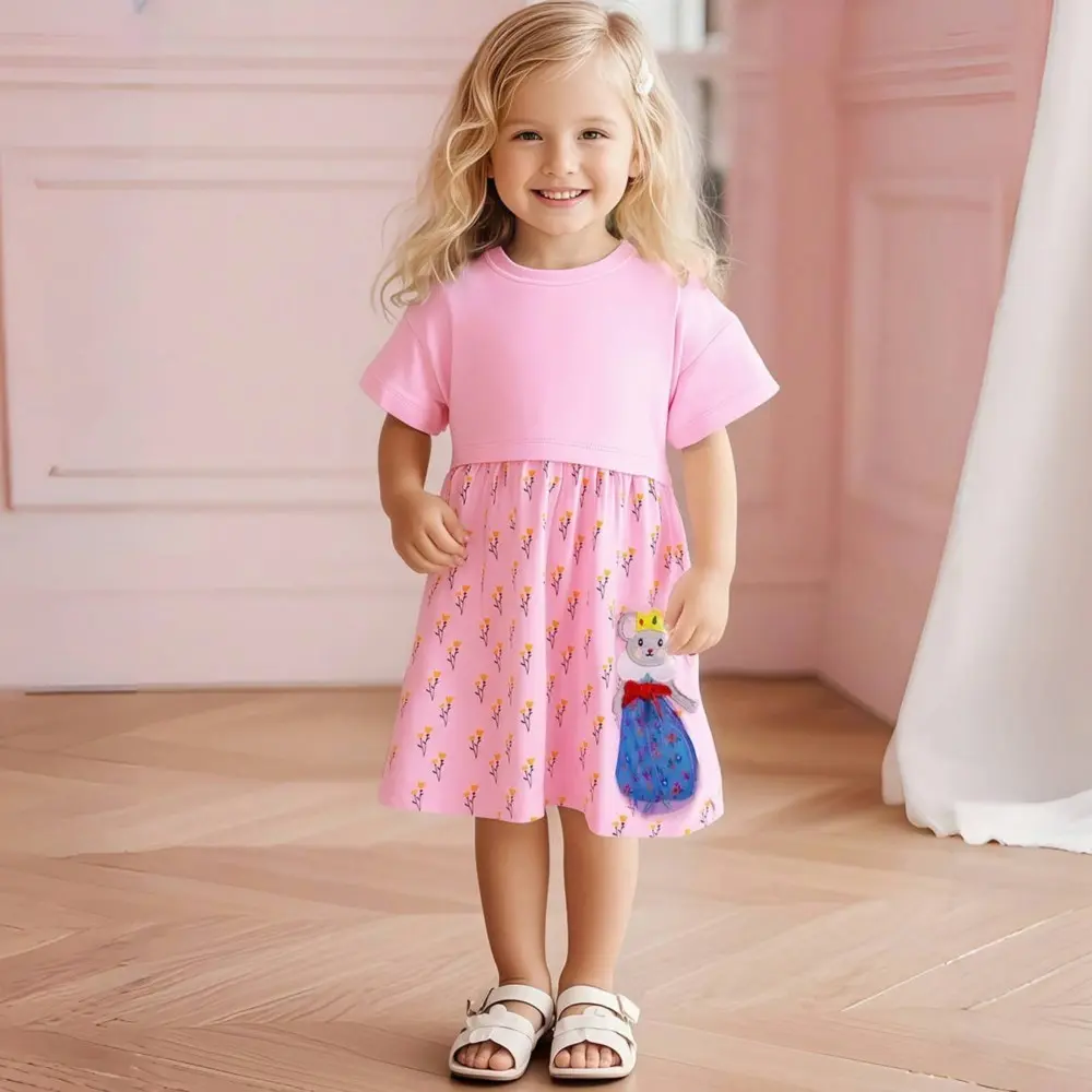 New Princess Girls Dresses Autumn Cotton Spring Toddlers Clothes Long Sleeve Children's Costume Kids Casual Dress