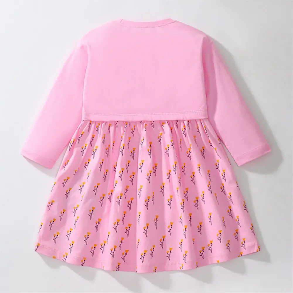 New Princess Girls Dresses Autumn Cotton Spring Toddlers Clothes Long Sleeve Children's Costume Kids Casual Dress