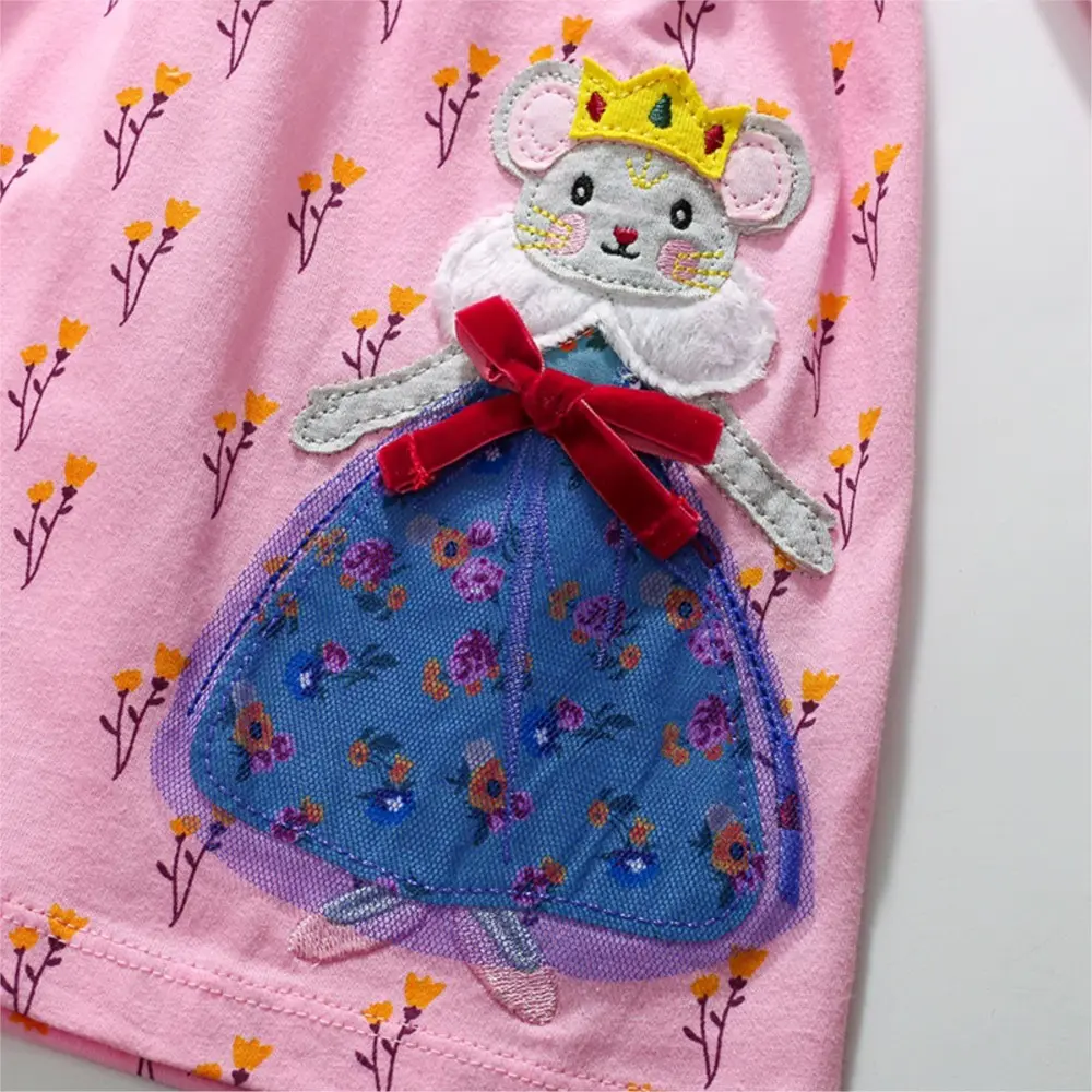 New Princess Girls Dresses Autumn Cotton Spring Toddlers Clothes Long Sleeve Children's Costume Kids Casual Dress