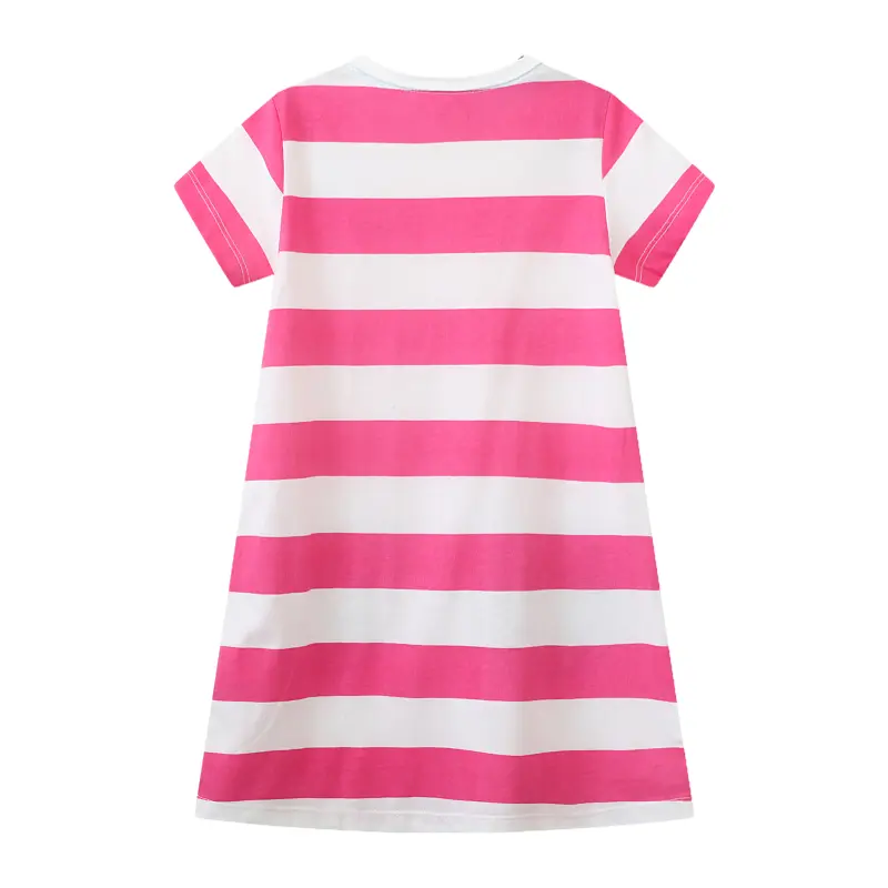 New Summer Girl Dress Cute Leopard Print Children's Clothing 2025 Cute Fashion Princess Cartoon Comfortable