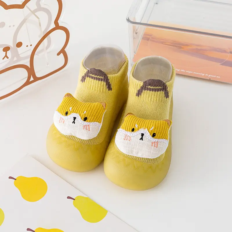 Infant Toddler Spring Summer Soft Sole Sock Shoes Cute Animals Unisex Baby Non-Slip Floor Socks Kids 0-3T Lightweight Prewalker