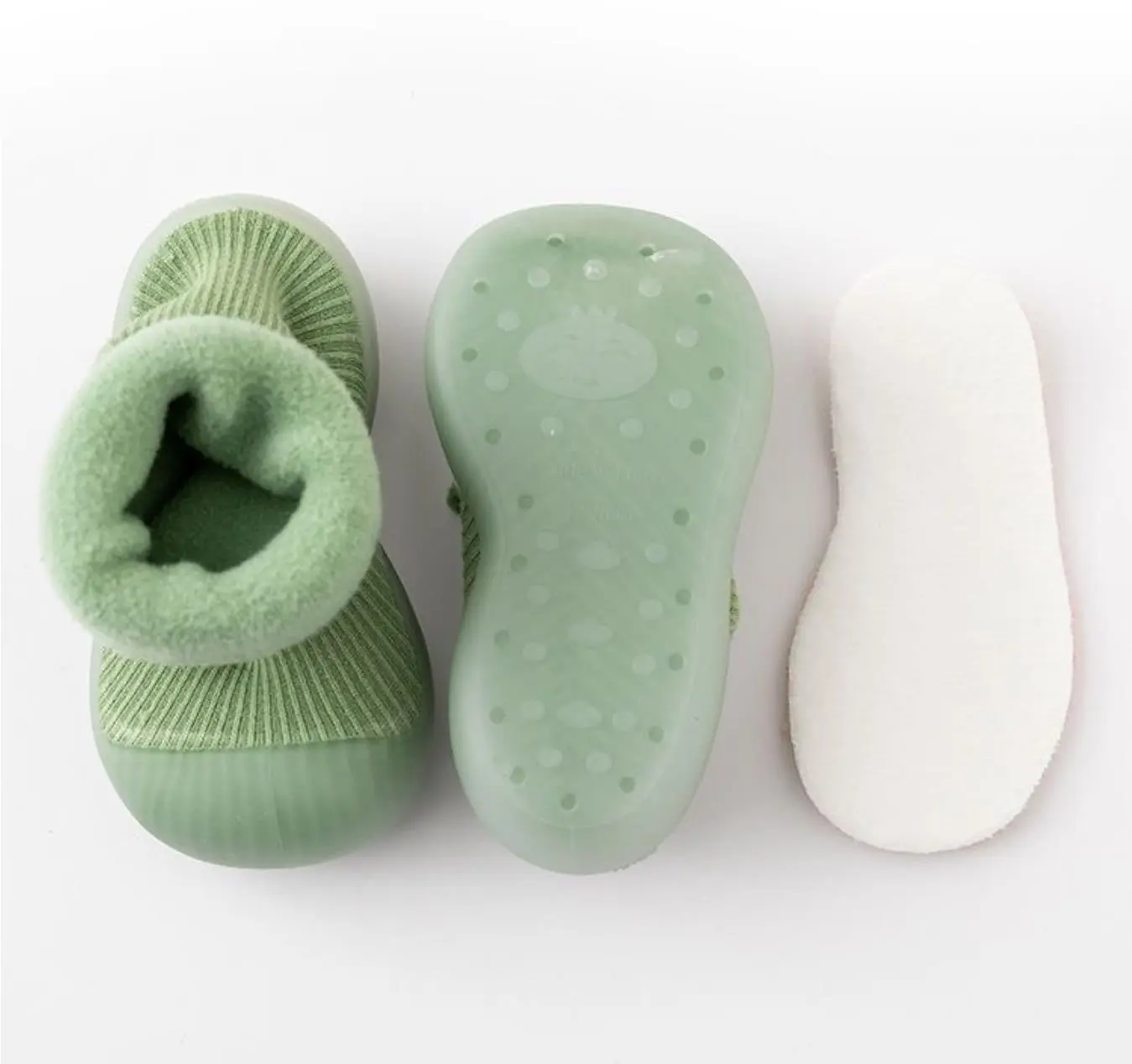 Winter Casual Comfortable Slip On Rubber Sole Sock Shoes For Baby Boys, Breathable Non Slip Walking Shoes For Indoor Outdoor