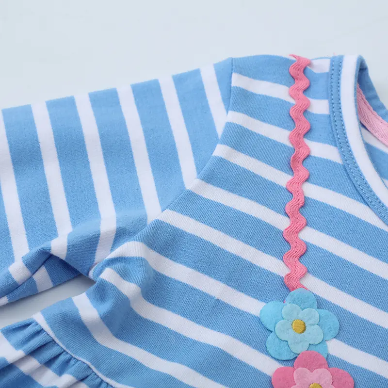 Unicorn Girls Dresses 2025 Autumn Spring Children's Clothing Cotton Fall Baby Girls Long Sleeves Cartoon Kids Clothes