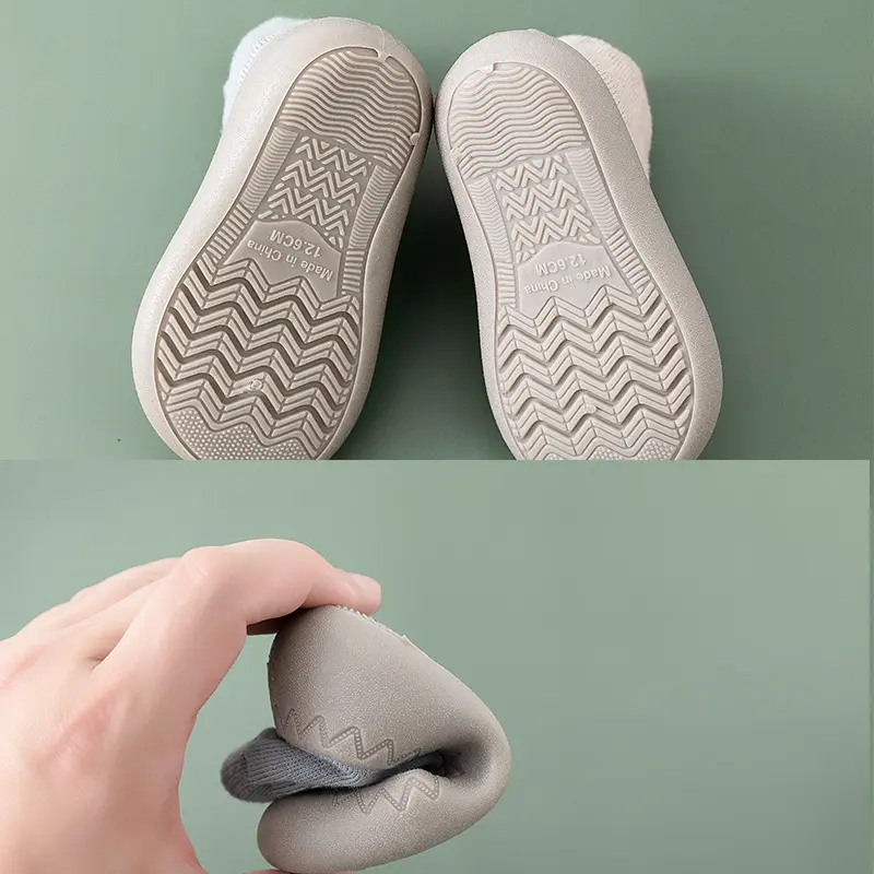 New Combed Cotton Anti slip and Breathable Children's Soft Sole Shoes Baby Walking Shoes Mesh Faced Baby Floor Socks