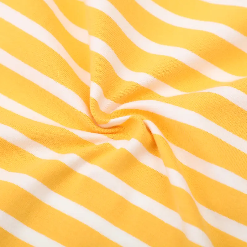 2025 New Children's T-shirt Summer Girls Cartoon Printed T-shirt Striped Shorts Set Kids Round Neck Pullover Casual Top