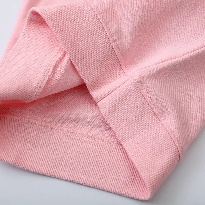 Adorable Toddler Girl Pink Pullover Bunny Embroidered Design Sweet Kids' Sweatshirt 2-7y