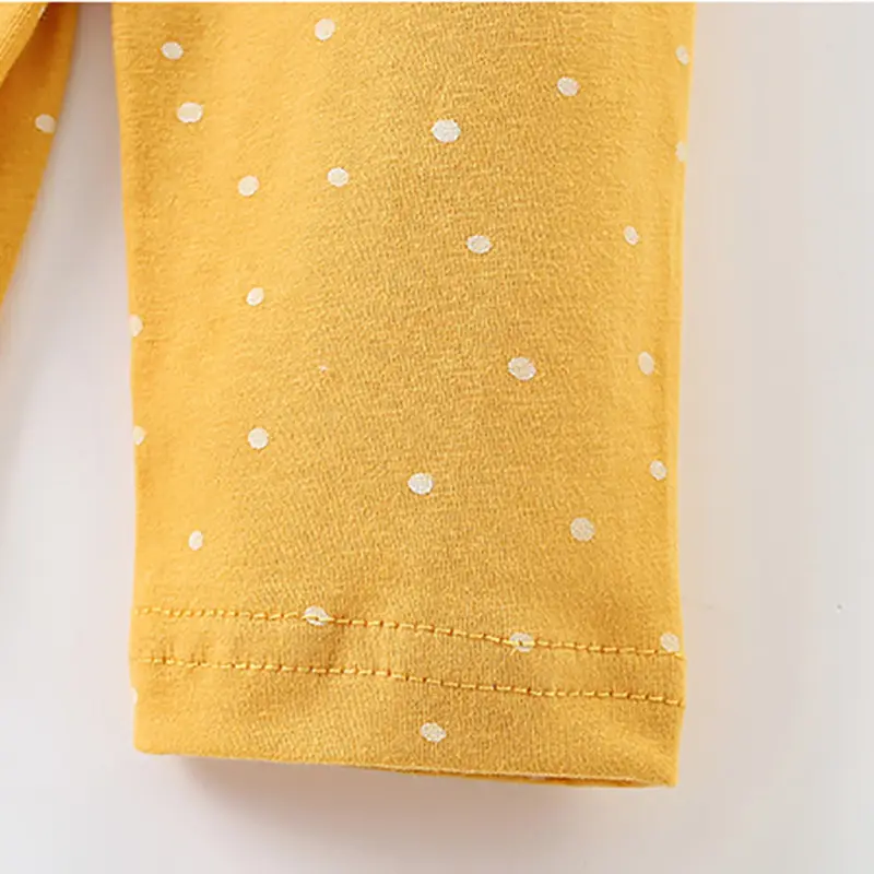 1pcs Autumn Spring Children's T-Shirts Yellow Tops Kids Round Neck Long Sleeve Base Shirt Rabbit Boys Girls Tshirts Clothes