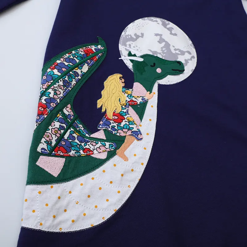 Girls Baby Navy Color Dress 2025 Spring Fashion Casual Cotton Baby Children's Dress Party Outdoor 2-7y