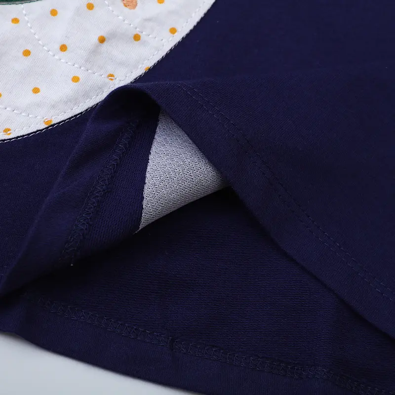 Girls Baby Navy Color Dress 2025 Spring Fashion Casual Cotton Baby Children's Dress Party Outdoor 2-7y