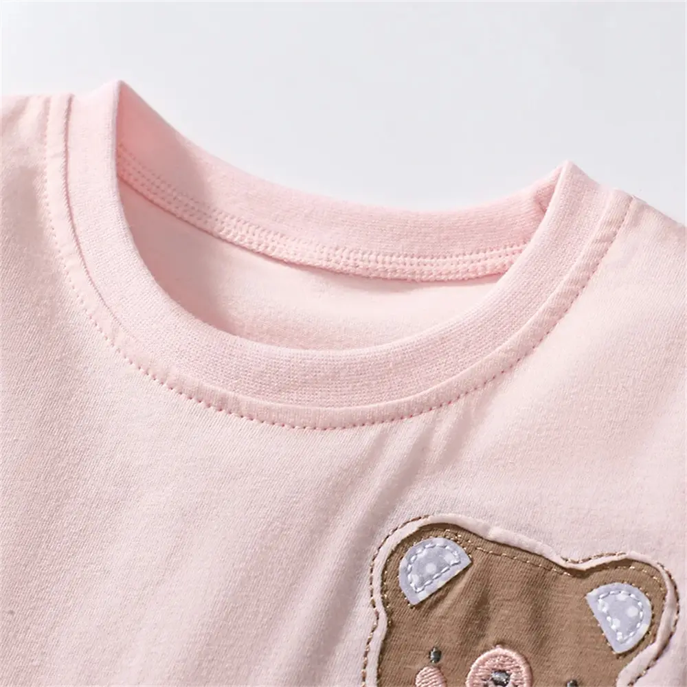 Baby Girls Dress Summer Pink Cute Elegant Princess Dress Birthday Party Clothes 2-7 Years Old
