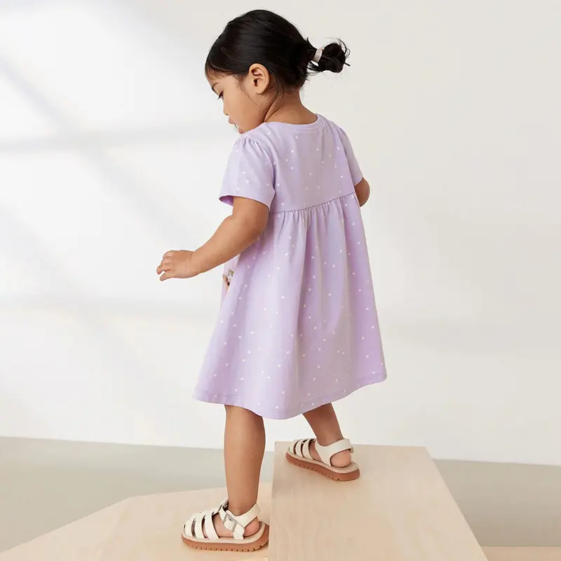 2-7T New Arrival Summer Girls Dresses Bear Kids Hot Selling Baby Summer Frocks Clothes Party Birthday