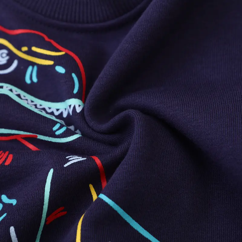 Casual Boys' Sweatshirt Featuring Dinosaur Design