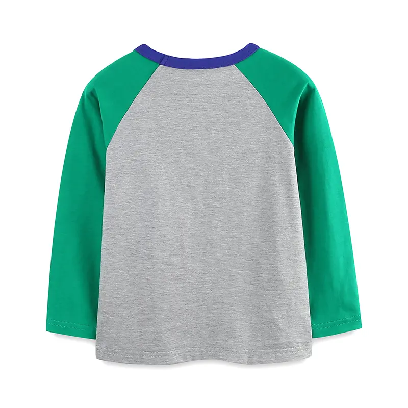 Autumn Cartoon Luminous Shoulder Sleeve Long Sleeves T-shirt Cotton Child Tops Boys Kids Clothes Children's Clothing