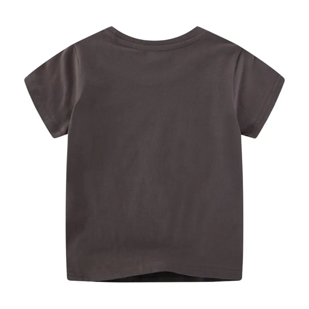 Luminous Boys' Black Short Sleeve T-shirt with Glow in the Dark Space themed Print Suitable for Ages 2-7y